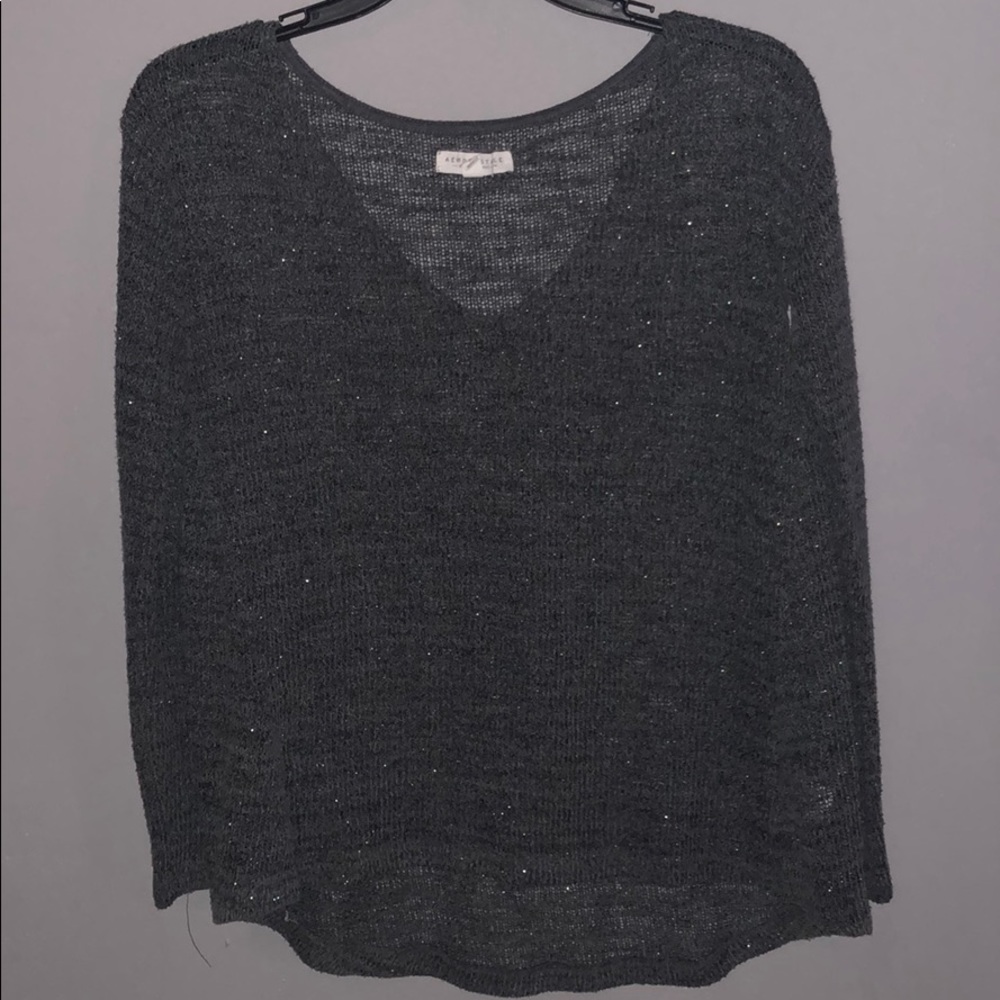 Sparkly Grey Aeropostale sweater